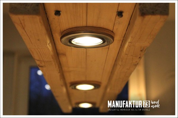 ★ LED Lampe Timber ★ 120cm - 3 Spots